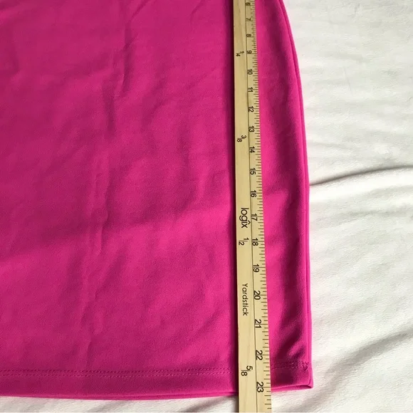 Event Pencil Skirt Women’s Size XS Color Pink Pull On knee length Pre owned - Picture 6 of 11